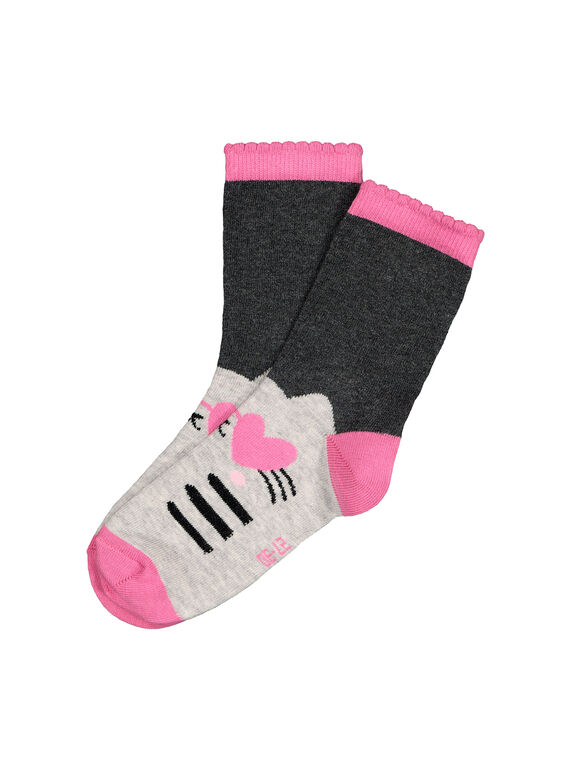 Calcetines de altura media con estampado de fantasía para niña FYALICHO / 19SI0121SOQ099