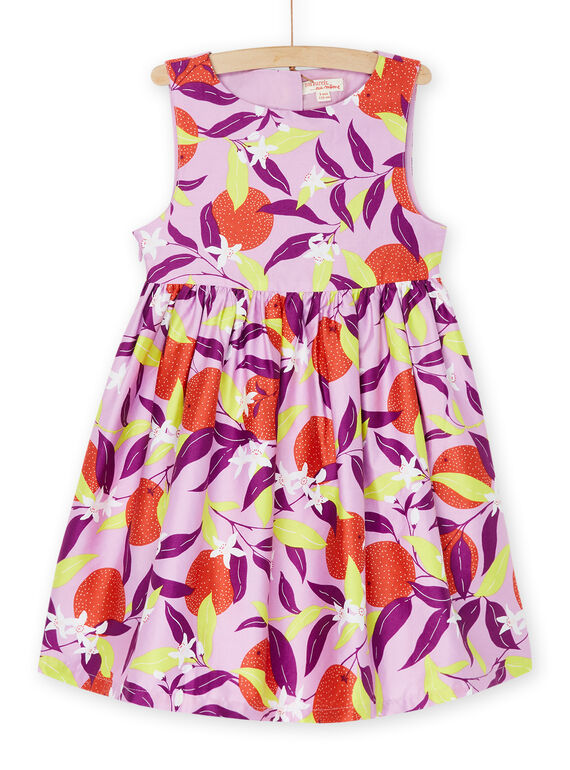 Vestido lavanda con estampado de flores RANEOROB1 / 23S901O4ROB326
