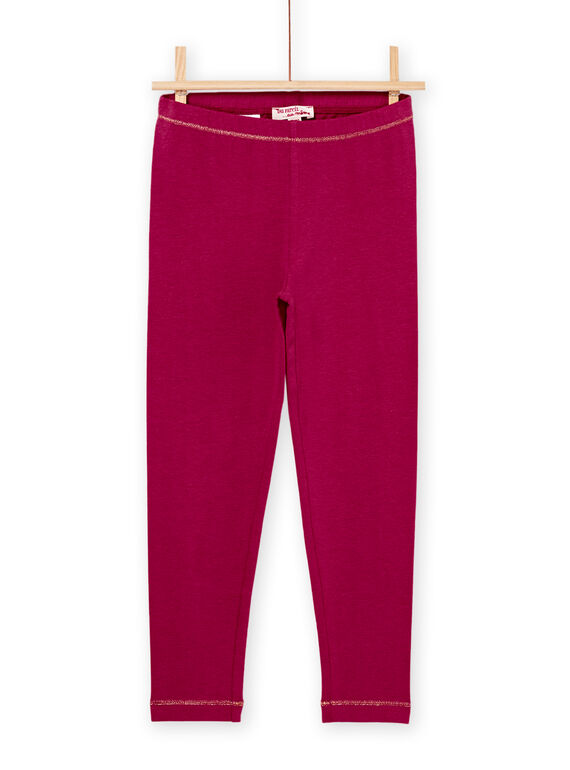 Leggings lisos de color ciruela PYAJOLEG3 / 22WI01D5CAL709
