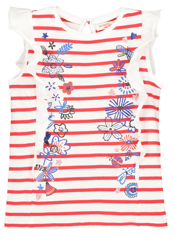 Camiseta de manga avolantada para niña FATOTI1 / 19S901L2TMC099