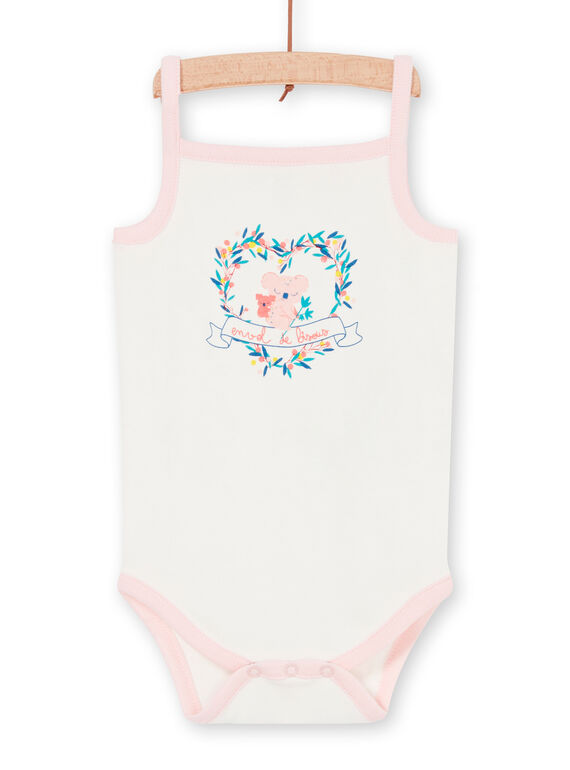 Body de color crudo para bebé niña LEFIBODCAL / 21SH13G1BDL001