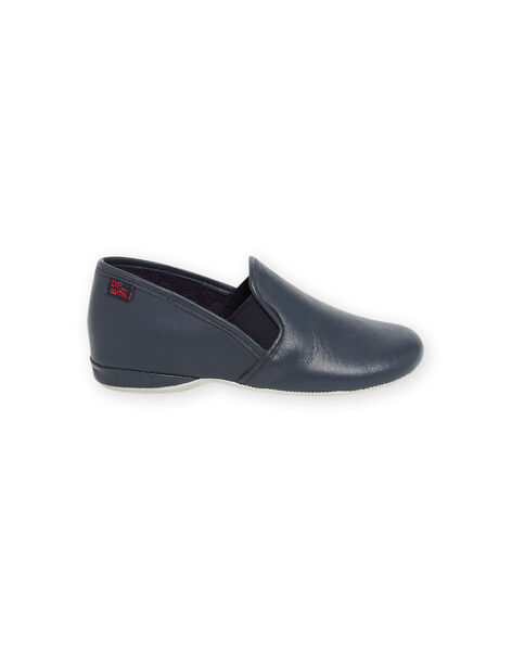 Zapatillas de casa de piel azul marino para niño NOBEAUFILS / 22KK3651D0B070