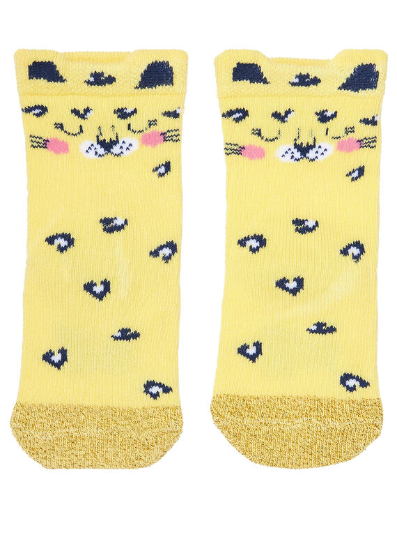 Calcetines de color amarillo para bebé niña JYITROCHO / 20SI09F1SOQ102