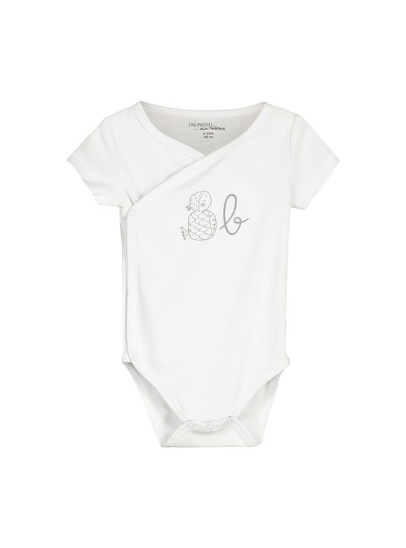 Body de manga corta para bebé unisex FOU1BOD5 / 19SF7715BOD000