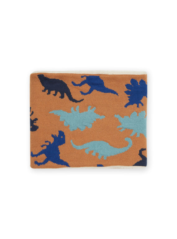 Cuello de jacquard de dinosaurio PYOGROSNO5 / 22WI02G3SNOI814