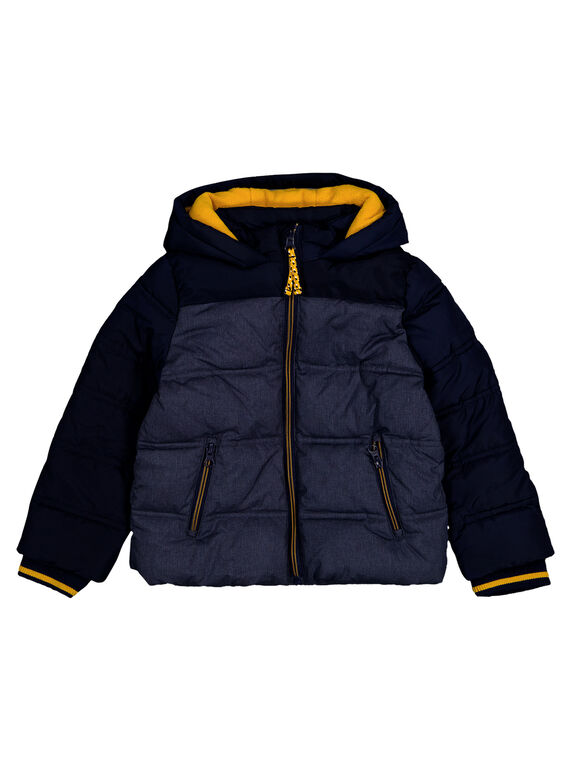 Anorak de color azul marino y azul jaspeado GOGRODOU4 / 19W902G4BLO070