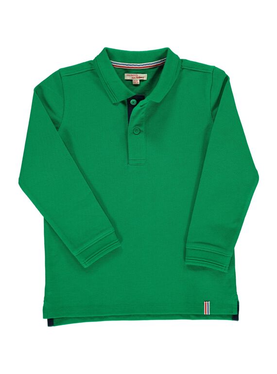 Boys' long-sleeved polo shirt DOJOPOL4 / 18W90234D2DG612