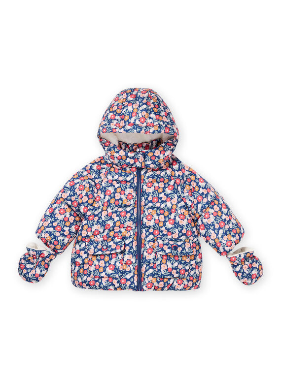 Anorak estampado con capucha y manoplas PIFLODOU / 22WG09F1D3EC220
