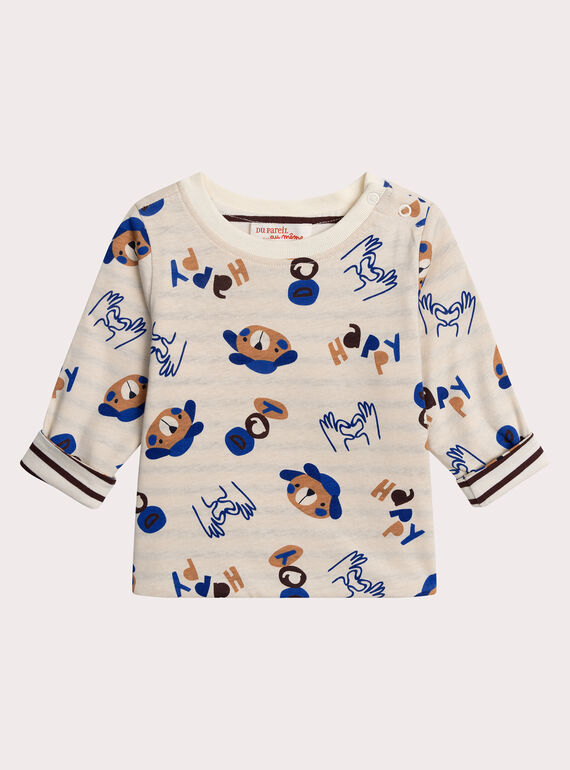 Camiseta reversible de perro para bebé niño  XUBLUTEE1 / 25WG10N1TMLA002