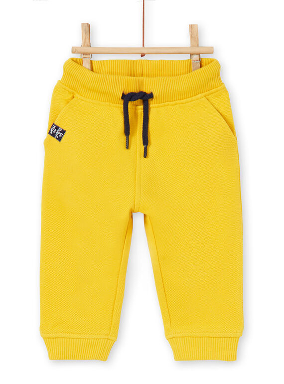 Pantalón de color amarillo para bebé niño LUJOPAN1 / 21SG1034PAN106