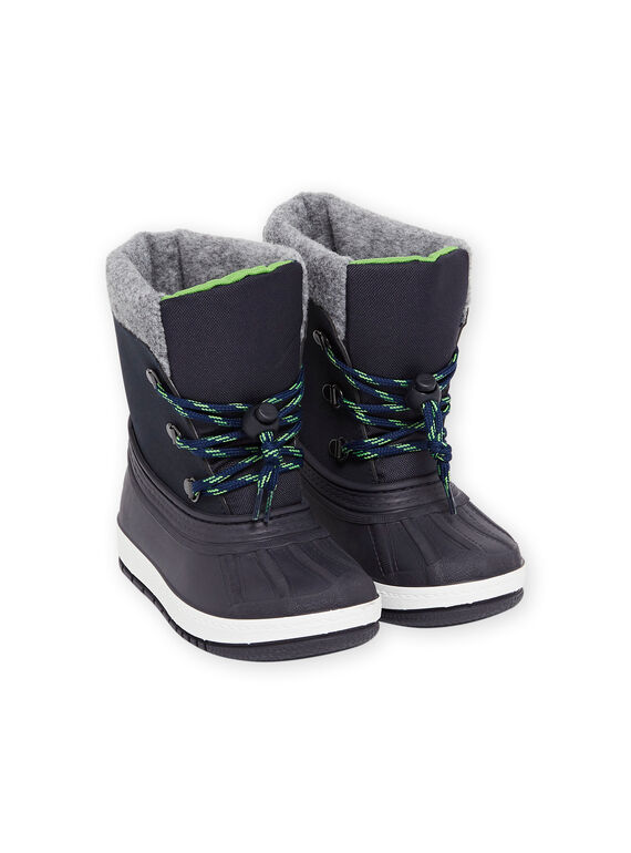 Botas de montaña forradas con cordones para niño MOMONTUNI / 21XK3691D3N070