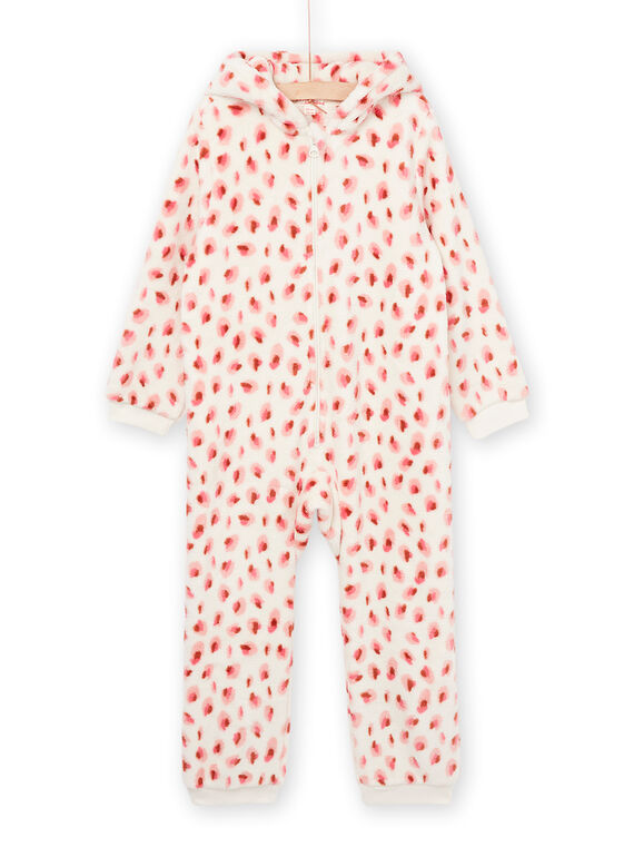 Mono con capucha de terciopelo y dibujo de pantera PEFASURPAN / 22WH1132D4F003