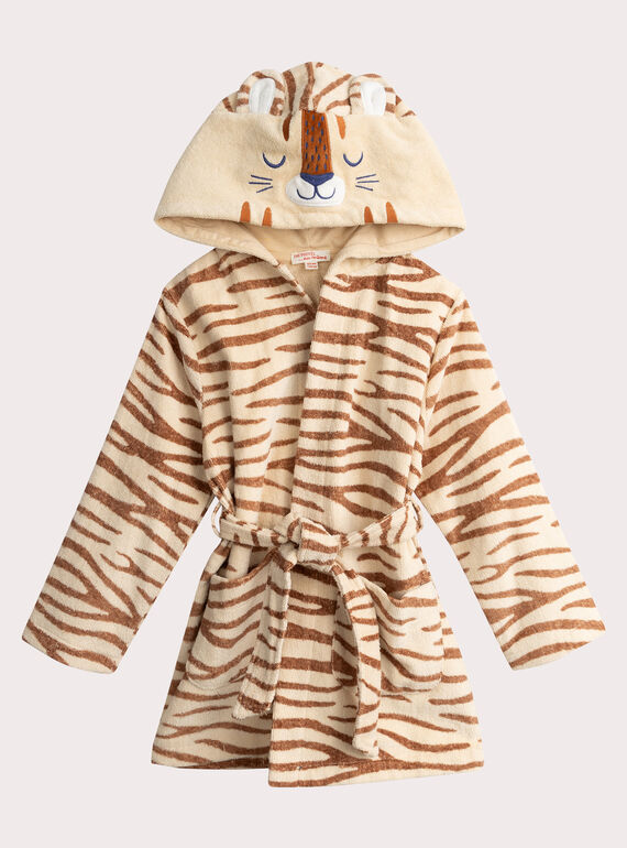 Albornoz tigre para niña  VEFAROBTIG / 24WH1171RDC810