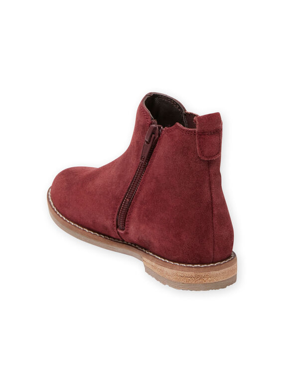 Botines de color borgoña para niña MABOOTVIN / 21XK3573D0D719