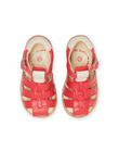 Sandalias rojas para bebé niño NUSANDSAPHIR / 22KK3846D0E050