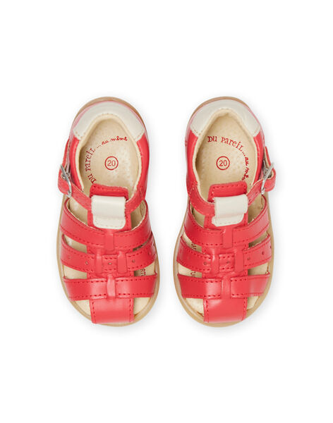 Sandalias rojas para bebé niño NUSANDSAPHIR / 22KK3846D0E050