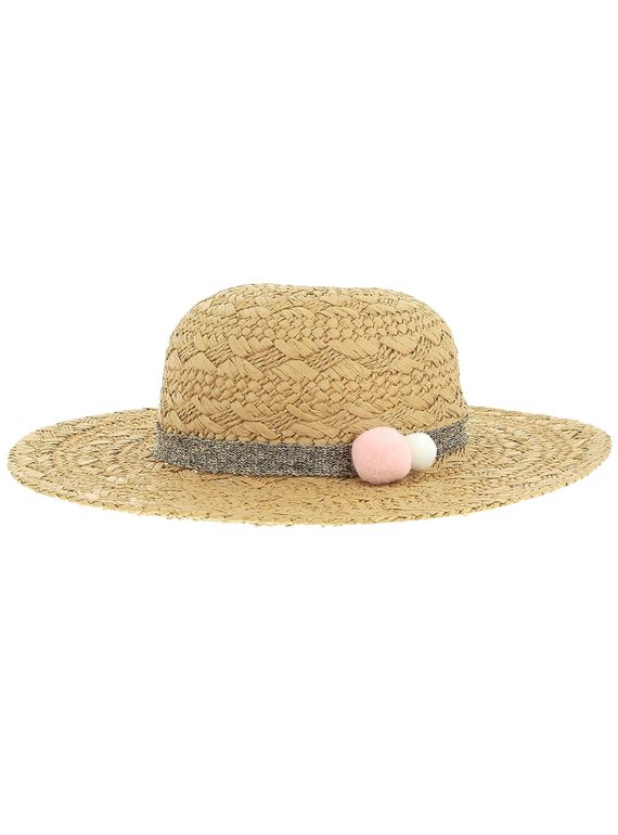 Girls' straw hat CYACEHAT1 / 18SI01M1CHA007