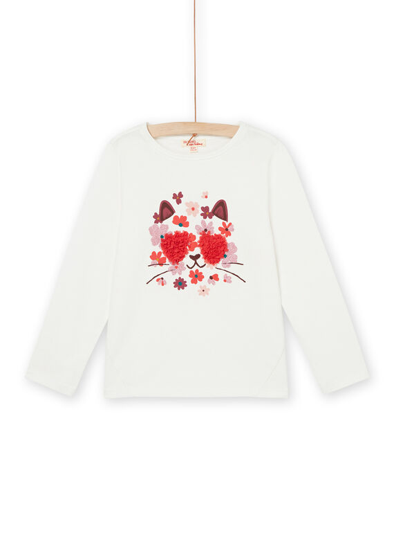 Camiseta de manga larga con dibujo de gato PAPRITEE1 / 22W901P2TML001