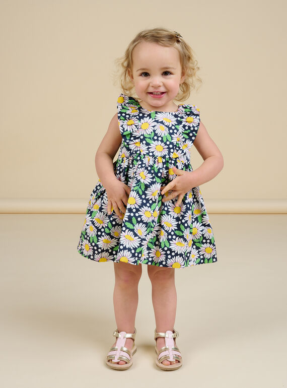 Vestido y cubrepañal con estampado floral para bebé niña : comprar online -  Vestidos