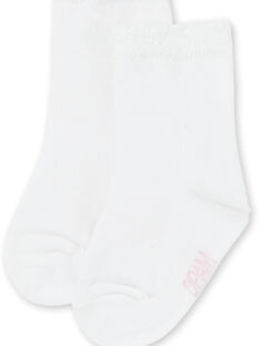 Calcetines de color blanco roto para bebé niña KYIESCHO1 / 20WI0986SOQA001