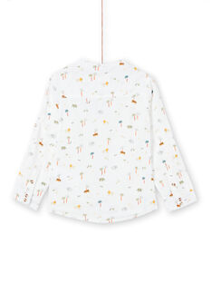 Camisa de color blanco con estampado para niño LOJAUCHEM2 / 21S902O1CHM000