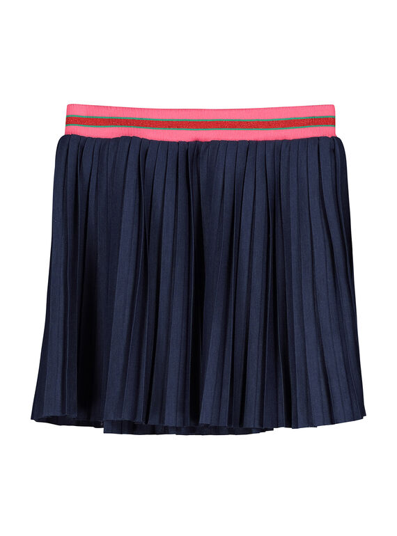 Falda plisada de algodón para niña FACOJUP3 / 19S90183JUP070