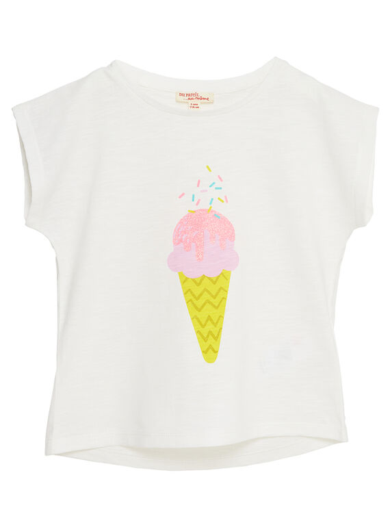 Camiseta de manga corta con estampado de helado JAJOTI10 / 20S901T3D31001