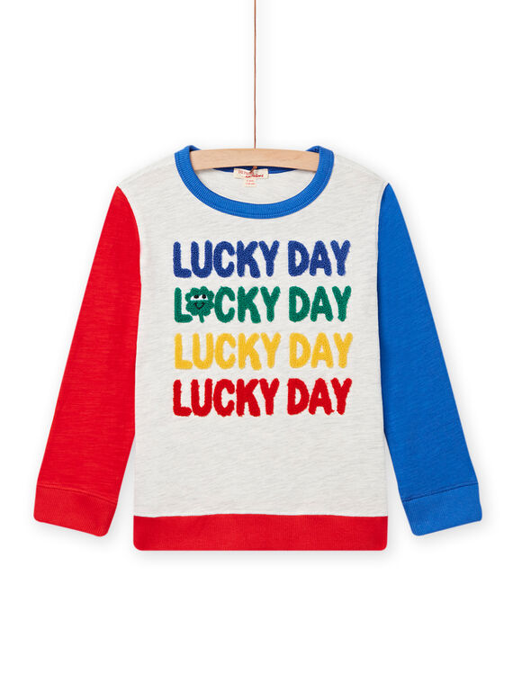 Camiseta colorblock Lucky Day para niño NOLUTEE / 22S902P1TMLJ920