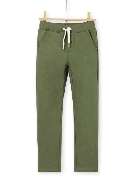 Pantalón verde de algodón para niño LOJOPAN2 / 21S90234PANG631
