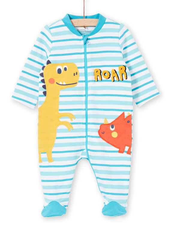 Pelele de rayas con estampado de dinosaurio para bebé niño LEGAGRETIR / 21SH1455GRE000