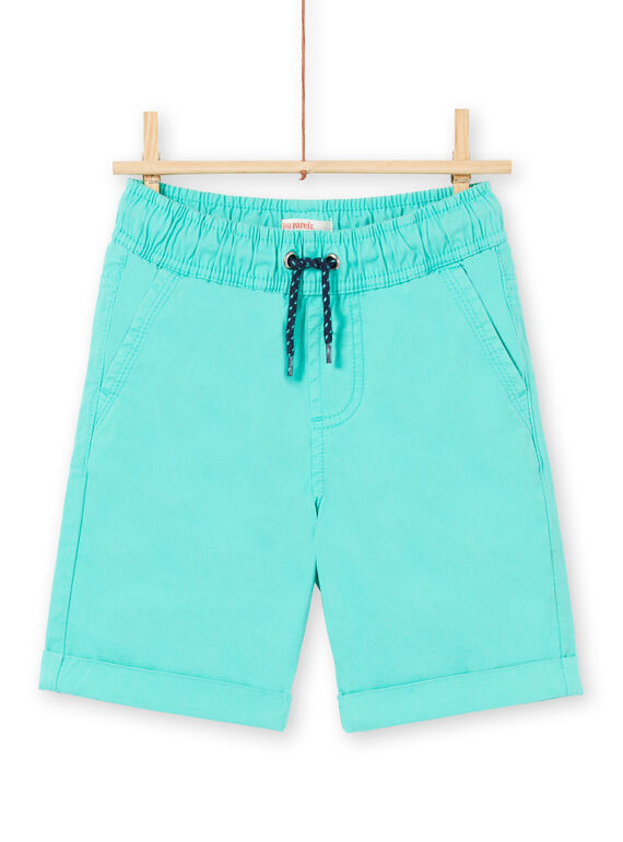 Bermudas de color turquesa para niño LOJOBERMU2 / 21S902F2BER600