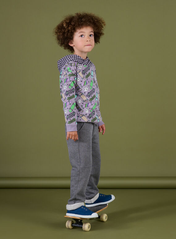 Sudadera con capucha y estampado de skate y de cuadros POKASWE / 22W902L1SWE320