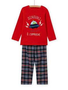 Pijama con estampado de extraterrestre para niño MEGOPYJSPA / 21WH1284PYJE414