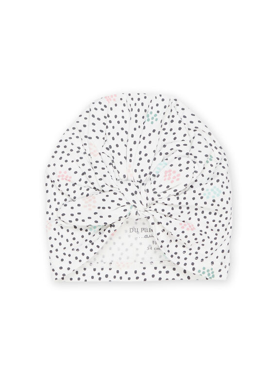 Gorro con estampado de lunares POU1BAN / 22WF4081CHA001