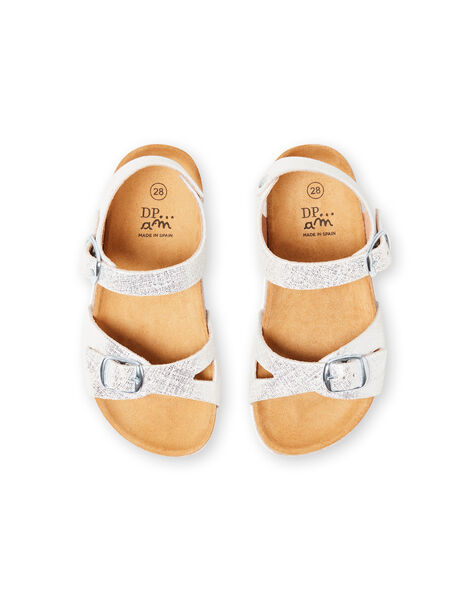 Sandalias plateadas para niña LFNUARGENT / 21KK355QD0E956