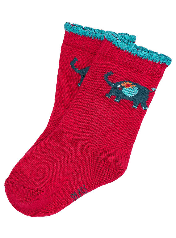 Calcetines de color rosa JYIJOCHO2 / 20SI0945SOQD302