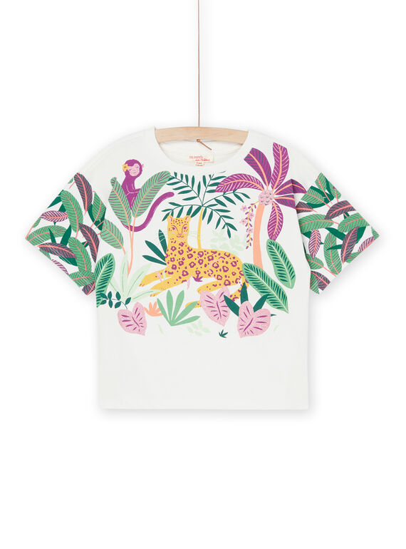 Camiseta crudo con estampado exótico RAEXOTI3 / 23S901V1TMC001