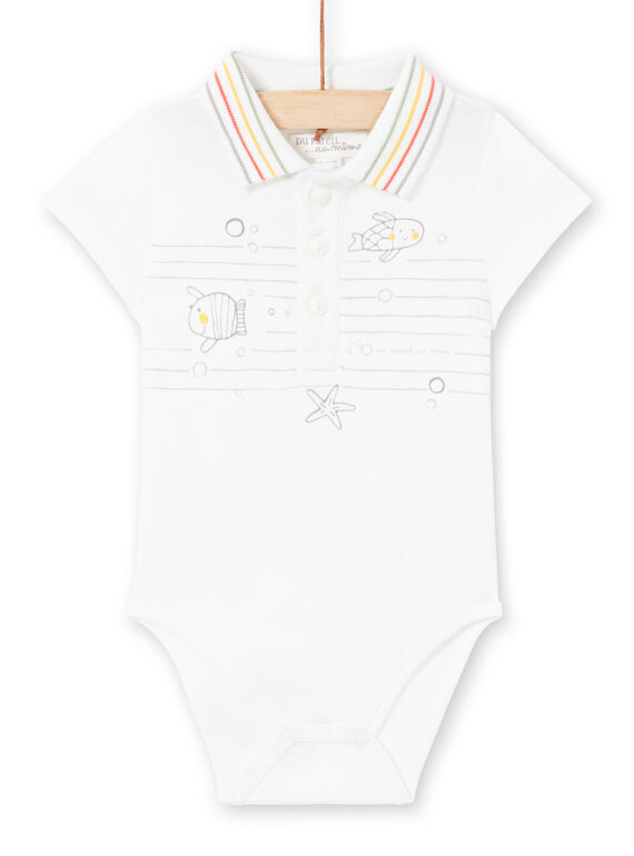 Body blanco para recién nacido niño LOU2BOD4 / 21SF04I2BOD000