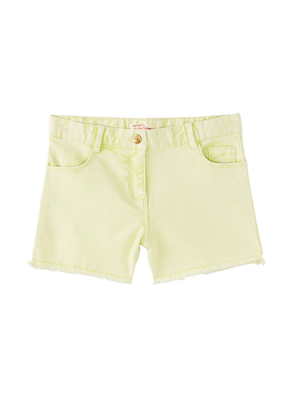 Short de color amarillo JAQUASHORT / 20S901R1SHO103