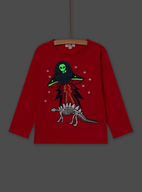 Camiseta de manga larga con estampado de nave espacial POPRITEE2 / 22W902P4TMLE405