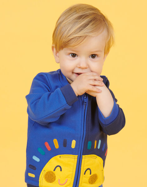Alérgico Bolsa Admitir Cárdigan bicolor con estampado de sol para bebé niño : comprar online -  Jerséis, sudaderas y cardigans | DPAM