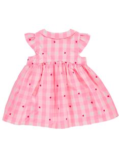Baby girls' checked dress CIHOROB3 / 18SG09E2ROB099