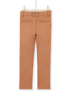 Pantalón liso de color marrón para niño MOESPACHI2 / 21W902E1PANI810