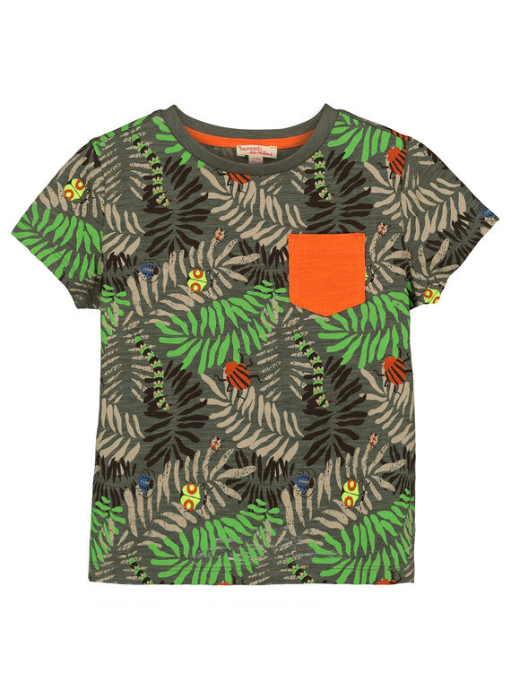 Camiseta con estampado tropical para niño FOYETI6 / 19S902M1TMC626