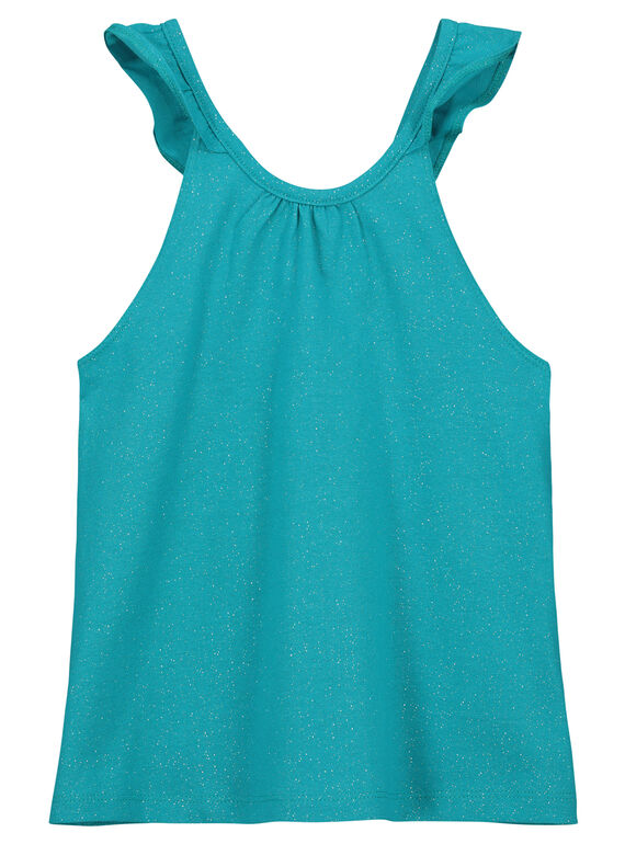 Camiseta de tirantes con purpurina para niña FAJODEB1 / 19S901G1D27202
