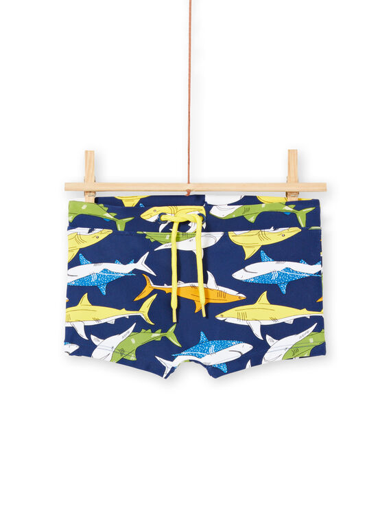 Bañador de color azul marino para niño LYOMERSHOREQ / 21SI02D8MAI070