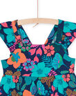 Vestido multicolor con tirantes avolantados RAJOROB7 / 23S90192ROBC211