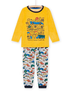 Pijama bicolor estampado de vehículos para niño MEGOPYJVOI / 21WH1298PYJ113