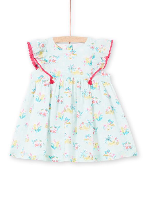 Vestido azul para bebé niña LIVERROB1 / 21SG09Q2ROBG622