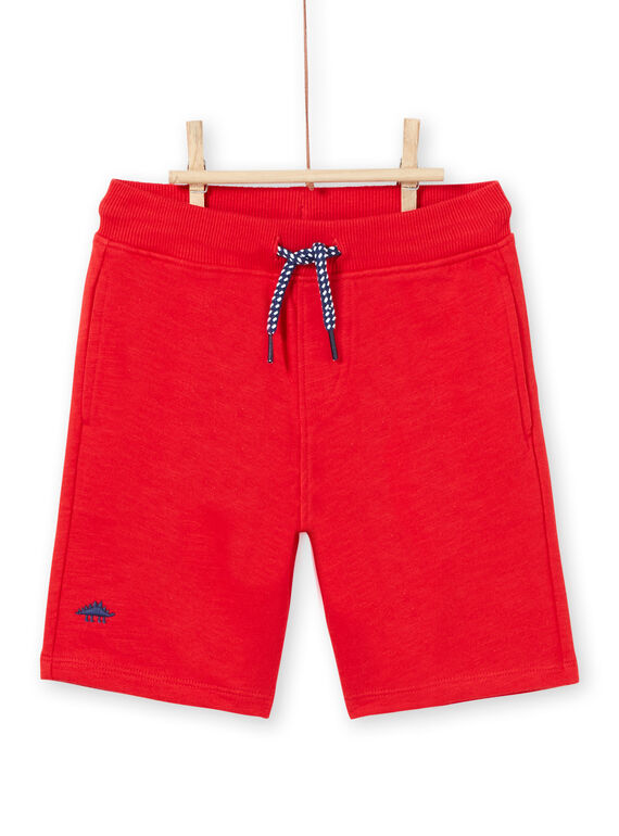 Bermudas de color rojo para niño LOJOBER2 / 21S902F1BER050
